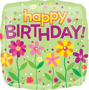 Garden Patch Birthday Standard balloon by Anagram.