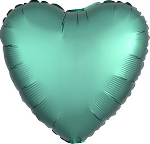 Satin Luxe Jade Heart balloon by Anagram.