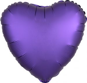 Satin Luxe Purple Royale Heart balloon by Anagram.