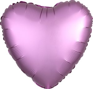 Satin Luxe Flamingo Heart balloon by Anagram.
