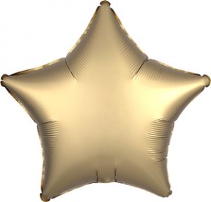 Satin Luxe Gold Star balloon by Anagram.