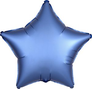 Satin Luxe Azure Star balloon by Anagram.