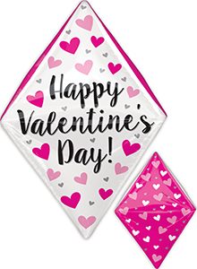Happy Valentine's Day Gem Anglez balloon by Anagram.