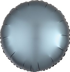 Satin Luxe Steel Blue Round balloon by Anagram.
