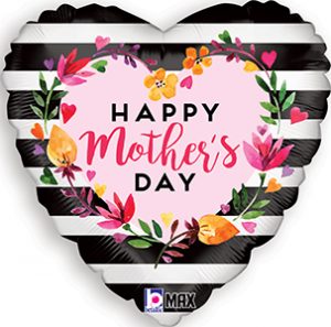 Happy Mother's Day Watercolor Flowers balloon by Betallic.