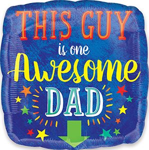 Awesome Dad balloon by Anagram.