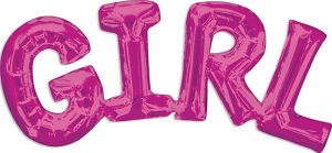 GIRL Consumer Inflated Word balloon by Anagram.