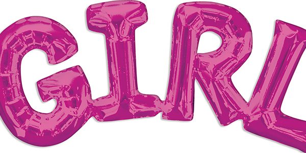 GIRL Consumer Inflated Word balloon by Anagram.