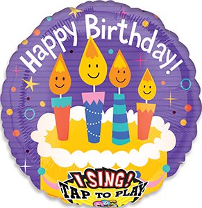 Singing Birthday Candles Singing Balloon by Anagram.