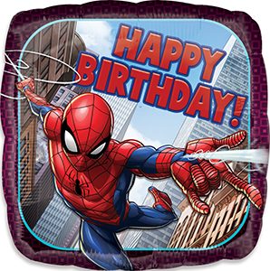 Spider-Man Birthday standard size balloon by Anagram.