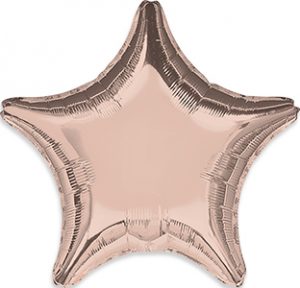 Rose Gold Star balloon by Anagram.