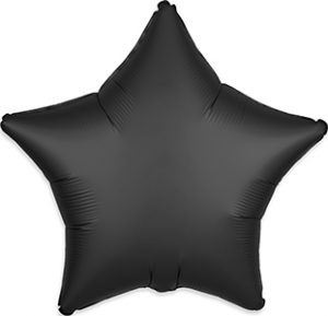 Satin Luxe Onyx Star balloon by Anagram.