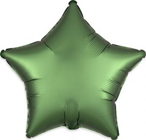 Satin Luxe Emerald Star balloon by Anagram.