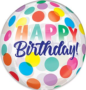 Birthday Big Dot Orbz balloon by Anagram.