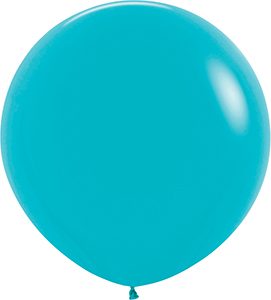 36 inch Deluxe Turquoise Blue Betallatex Latex balloon by Betallic.