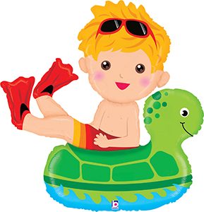 Boy Floatie helium shape balloon by Betallic.