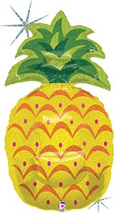 Sparkling Pineapple helium shape balloon by Betallic.