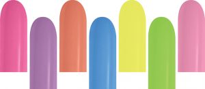 Nozzles Up 260 Neon Assortment of Betallatex balloons.