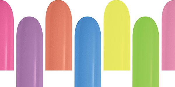 Nozzles Up 260 Neon Assortment of Betallatex balloons.