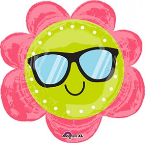 Fun in the Sun Flower helium shape balloon by Anagram.