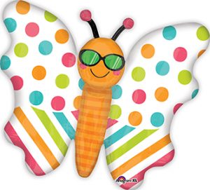 Fun in the Sun Butterfly helium shape balloon by Anagram.