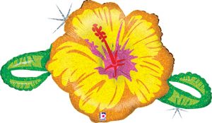 Linky Hibiscus Flower helium shape balloon by Betallic.