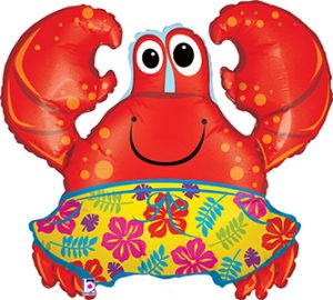 Beach Crab helium shape balloon by Anagram. 