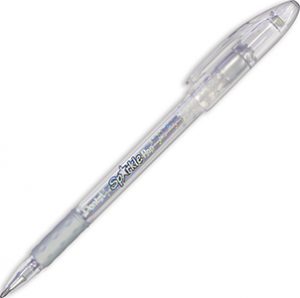 Sparkle Pop Metallic Gel Pen Silver/Light Silver 12/pk.