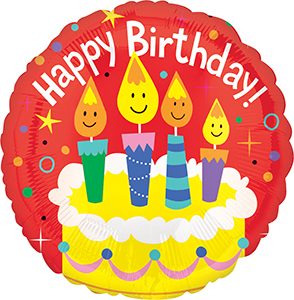 Happy Birthday Candles standard ballon by Anagram.