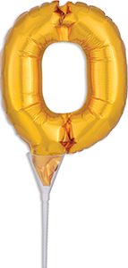 Cake Pick Gold Number Zero.
