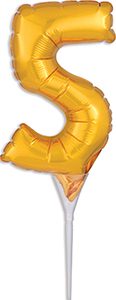 Cake Pick Gold Number Five.