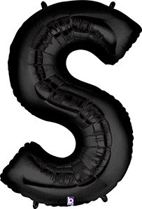40 inch Black Letter Balloons