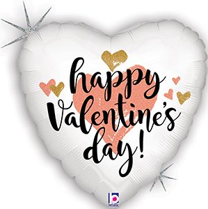 Rose Gold Valentine Standard balloon by Betallic.