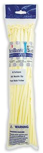 Nozzles Up 260 Pastel Matte Yellow Betallatex balloon.
