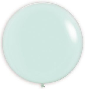 24 inch Round Pastel Matte Green Betallatex balloon.