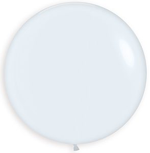 4 inch Round Fashion White Betallatex Latex balloon by Betallic.