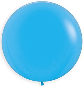 24 inch Round Fashion Blue Betallatex balloon.