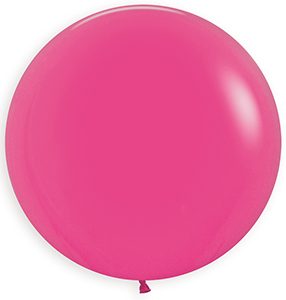 24 inch Round Deluxe Fuchsia Betallatex balloon.