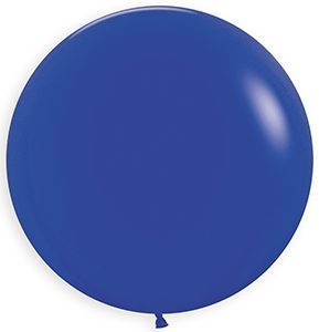 24 inch Round Fashion Royal Blue Betallatex balloon.