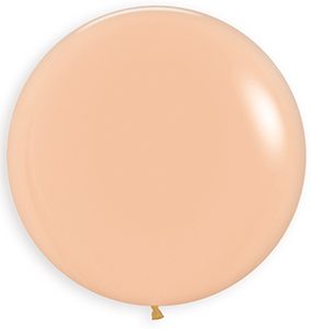 24 inch Round Deluxe Peach Blush Betallatex balloon.