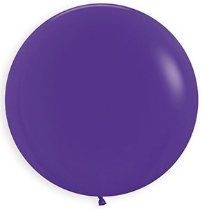 24 inch Round Fashion Violet Betallatex Latex balloon by Betallic.