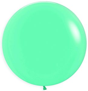 24 inch Round Deluxe Turquoise Blue Betallatex balloon.