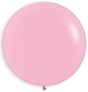 24 inch Round Fashion Bubblegum Pink Betallatex Latex balloon by Betallic.