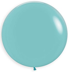 24 inch Round Fashion Robin's Egg Betallatex balloon.