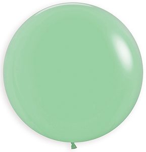 24 inch Round Deluxe Mint Green Betallatex balloon.
