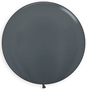 24 inch Round Metallic Graphite Betallatex balloon.