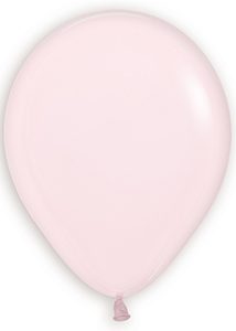 5 inch 5 inch Pastel Matte Pink Betallatex balloon.