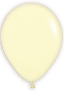 5 inch Pastel Matte Yellow Betallatex balloon.