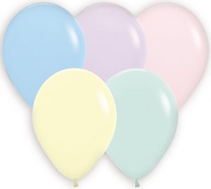 11 inch Pastel Matte Assortment of Betallatex balloons.