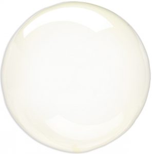 Crystal Clearz Yellow balloon by Anagram.